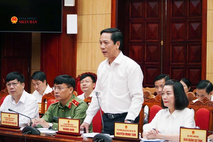 Phó Chủ tịch Thường trực UBND tỉnh Hoàng Nam phát biểu