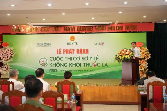Lễ phát động cuộc thi “Cơ sở y tế không khói thuốc lá” lần 2. Ảnh :VGP