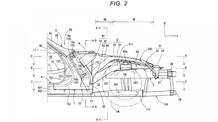 Bản vẽ liên quan đến cửa cánh bướm của Mazda. Ảnh: Mazda
