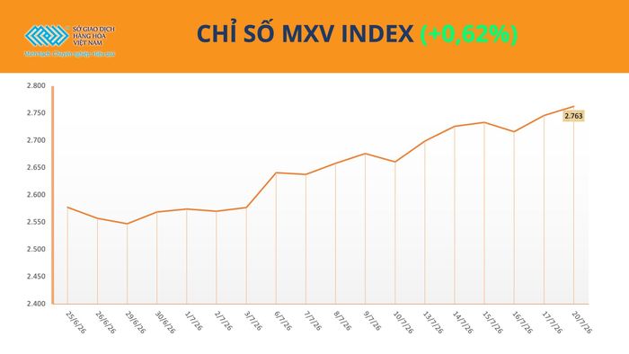 Lực mua áp đảo, MXV-Index tiến sát mốc 2.800 điểm