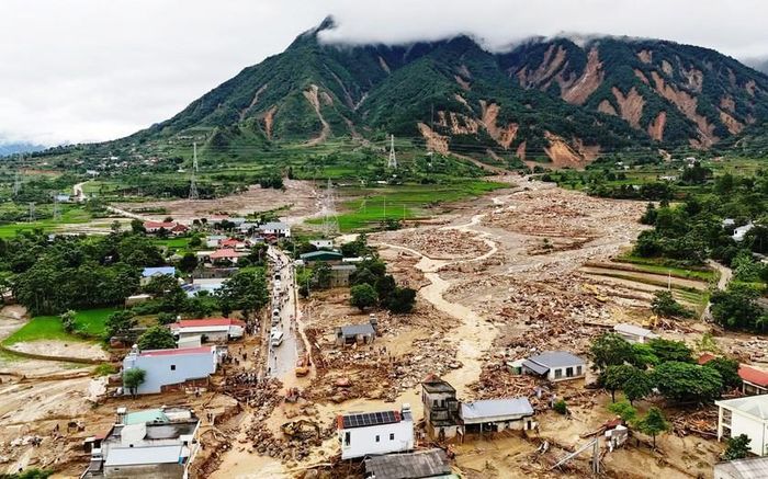 Lũ quét tàn khốc gây nhiều thiệt hại cho người dân Mường Than (Lai Châu). Ảnh: CTV