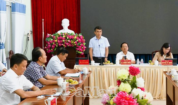 Bí thư Đảng ủy Xã Hồng Dân Hà Tấn Linh tiếp thu, giải trình các ý kiến của Đoàn giám sát và cam kết triển khai hiệu quả các nhiệm vụ thực hiện Nghị quyết 57 trong thời gian tới.