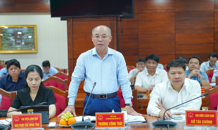 Phó Chủ tịch UBND tỉnh Đắk Lắk Trương Công Thái phát biểu. Ảnh: daklak.gov.vn