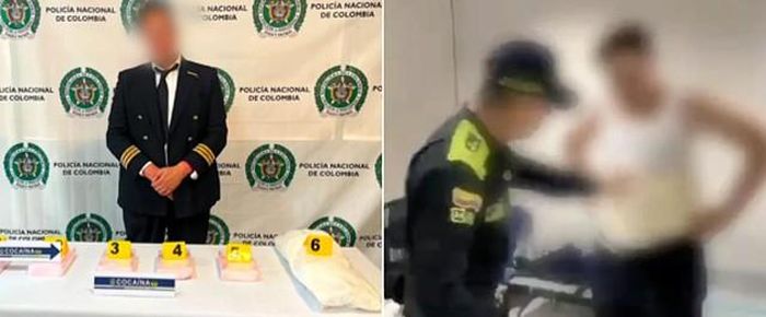 Nghi phạm bị bắt giữ. Ảnh: Jam Press/PoliciaColombia