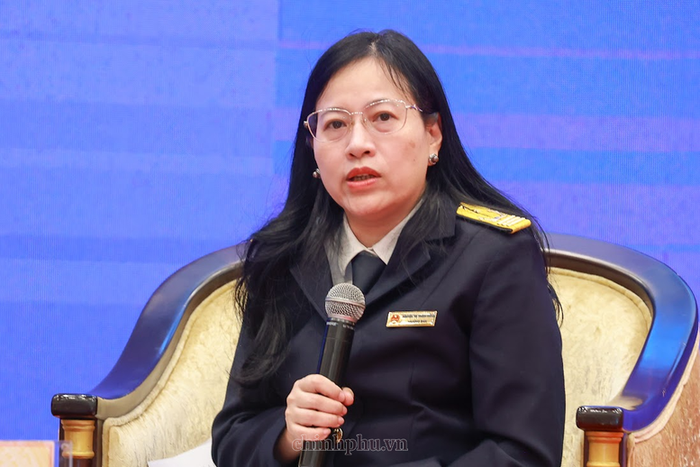 Bà Nguyễn Thị Thanh Hằng, Trưởng Ban Chính sách về hóa đơn điện tử.Ảnh: VGP/Nhật Bắc