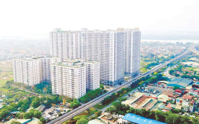 Khu nhà ở xã hội Ecohome. (Ảnh: Nguyễn Quang/Báo Hà Nội Mới).