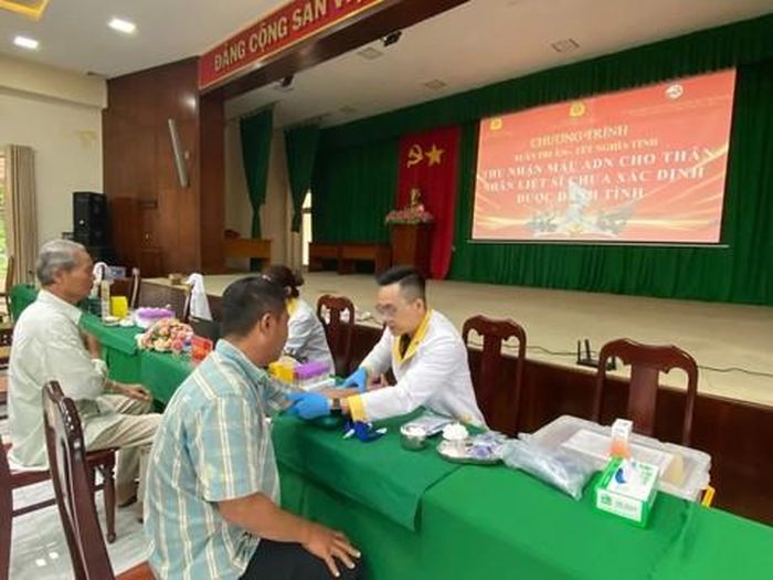 Thu nhận mẫu ADN thân nhân Liệt sĩ tại các địa phương thuộc khu vực Bà Rịa - Vũng Tàu cũ