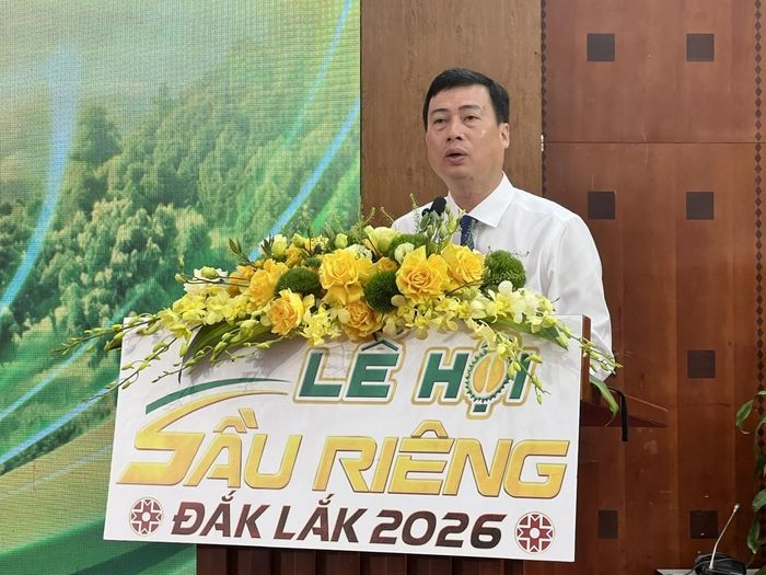 Giám đốc Sở Văn hóa, Thể thao và Du lịch tỉnh Đắk Lắk Trần Hồng Tiến - Phó Trưởng ban Thường trực Ban tổ chức Lễ hội Sầu riêng Đắk Lắk năm 2026.