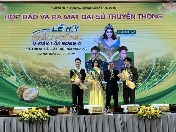 Ra mắt 3 đại sứ truyền thông Lễ hội Sầu riêng Đắk Lắk năm 2026.