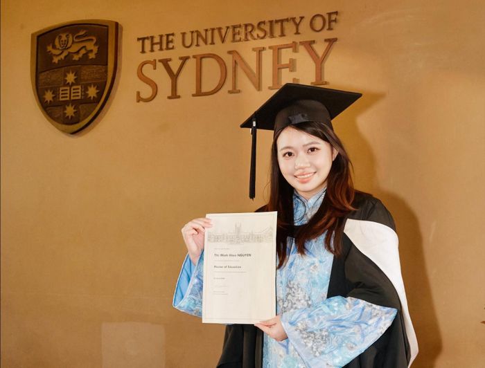 Cô gái người Việt Nguyễn Thị Minh Hiển - Tân thạc sĩ Đại học Sydney, Úc. (Ảnh: NVCC)