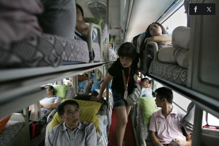 Xe giường nằm ở Tây An (Trung Quốc), năm 2012. (Ảnh: China Daily)