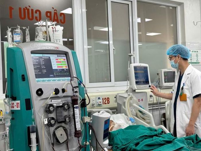 Bệnh nhân nhập viện trong tình trạng nguy kịch. Ảnh: BVCC.