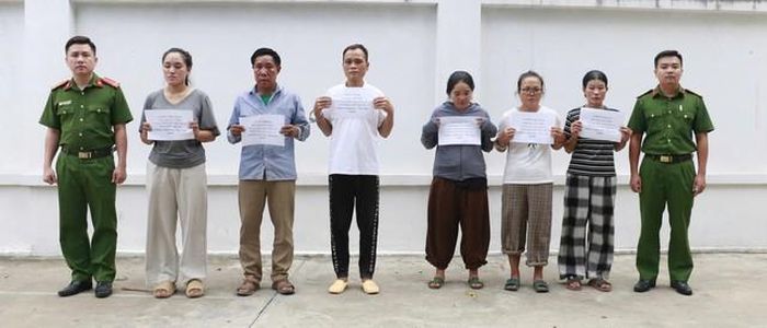 Các đối tượng trong 02 chuyên án bị bắt giữ. ẢNH: Công an cung cấp.