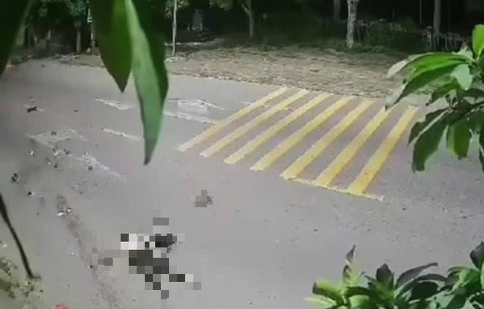 Hiện trường vụ tai nạn giao thông khiến 4 người thương vong. Ảnh: Cắt từ clip.