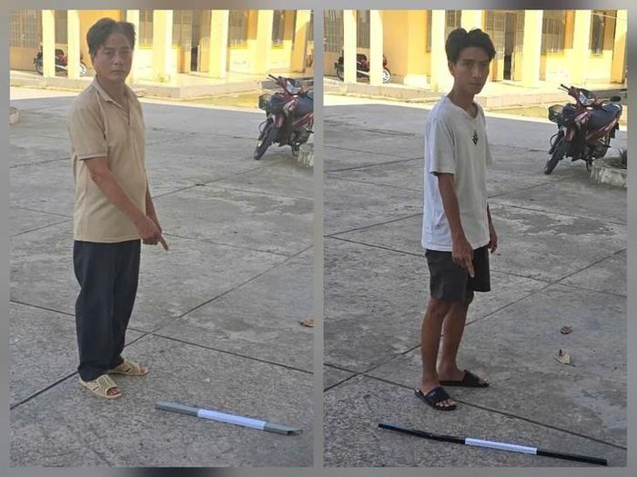 Đối tượng Phạm Văn Út Em (trái) và Phạm Nhựt Hòa. Ảnh: Công an tỉnh An Giang.