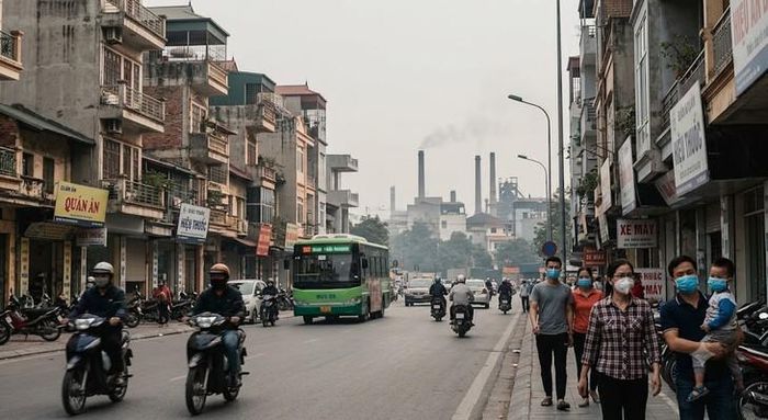Khi ra khỏi nhà nên thường xuyên đeo khẩu trang đảm bảo chất lượng và đeo khẩu trang đúng quy cách để ngăn ngừa bụi mịn.