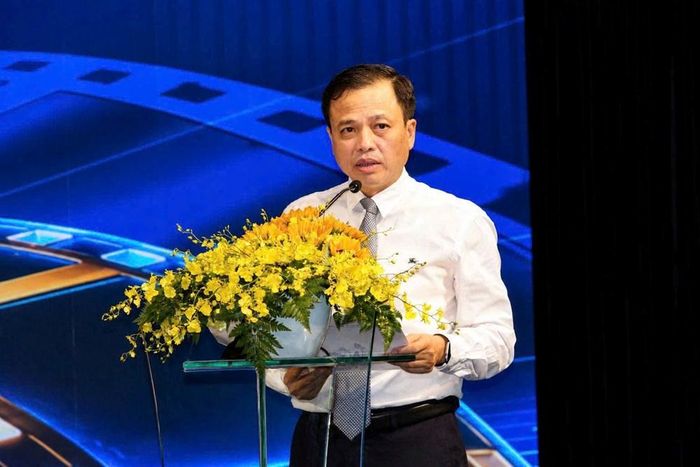 Ông Đỗ Quốc Việt, Phó Cục trưởng Cục Điện ảnh phát biểu khai mạc