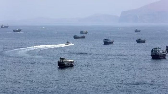 Quang cảnh Eo biển Hormuz ngày 20/6/2026. (Ảnh: THX/TTXVN)