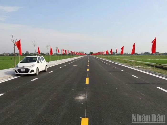 Tuyến đường được đầu tư đồng bộ.