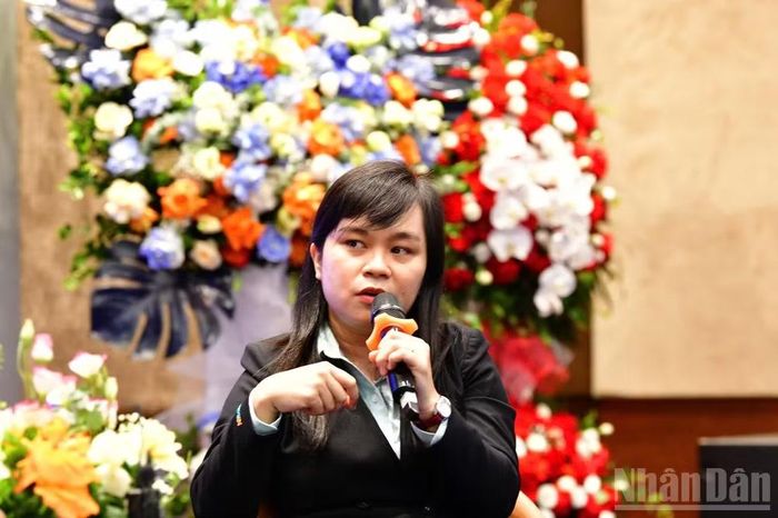 Bà Vũ Thị Thu Hà, Giám đốc Sản phẩm tín dụng, Khối khách hàng cá nhân ABBank. (Ảnh: HNV)