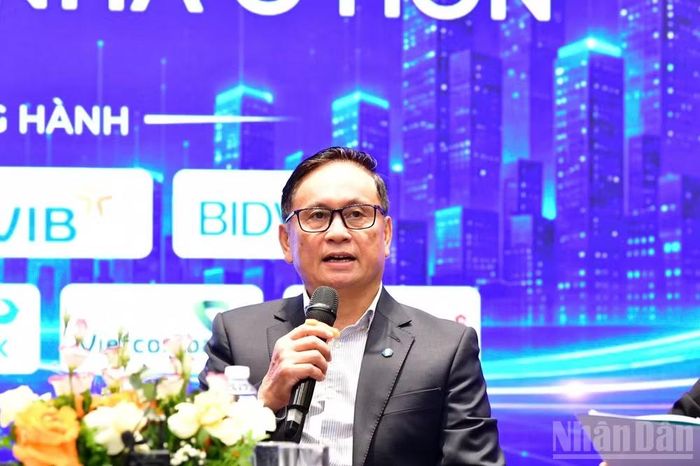 Ông Nguyễn Sơn, Chủ tịch Hội đồng thành viên Tổng công ty Lưu ký và Bù trừ Chứng khoán Việt Nam. (Ảnh: HNV)