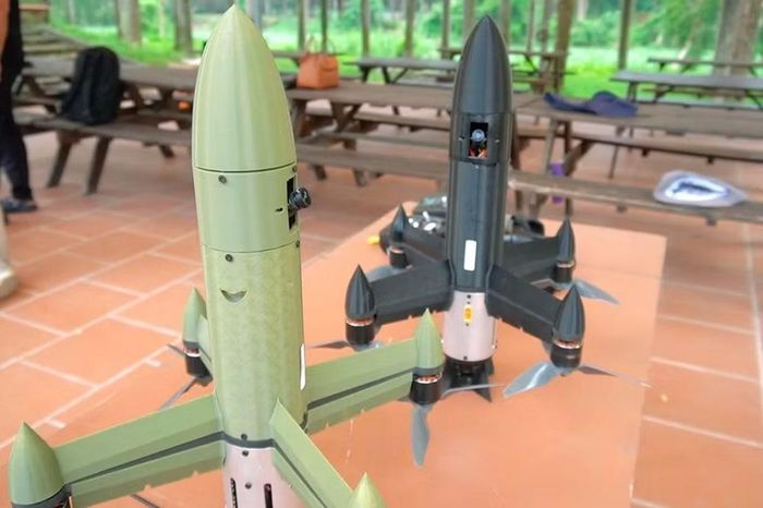 Các mẫu UAV tham gia diễn tập. (Ảnh: VASA)