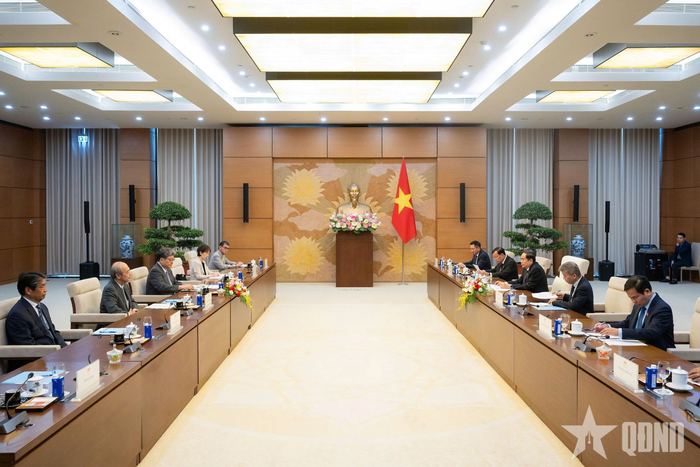  Quang cảnh cuộc tiếp. Ảnh: VŨ HIẾU