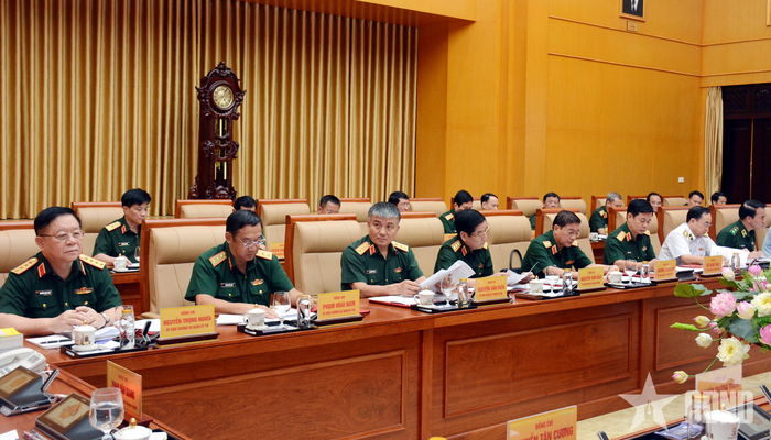  Đại tướng Nguyễn Trọng Nghĩa và các đại biểu dự hội nghị.