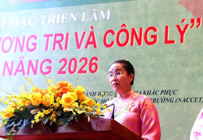 Phó Chủ tịch UBND TP Đà Nẵng Nguyễn Thị Anh Thi phát biểu tại sự kiện. Ảnh:P.T.