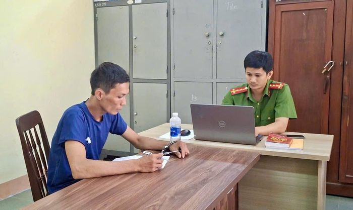 Lực lượng công an làm việc với đối tượng