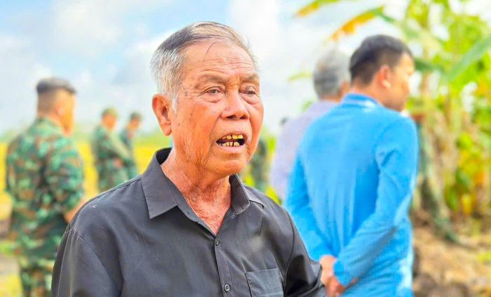 Ông Trần Văn Quận cung cấp thông tin quan trọng nơi chôn cất liệt sĩ Nguyễn Thị Út
