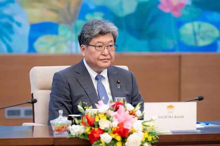 Quyền Tổng Thư ký Đảng Dân chủ Tự do Nhật Bản Hagiuda Koichi. Ảnh: VIẾT CHUNG