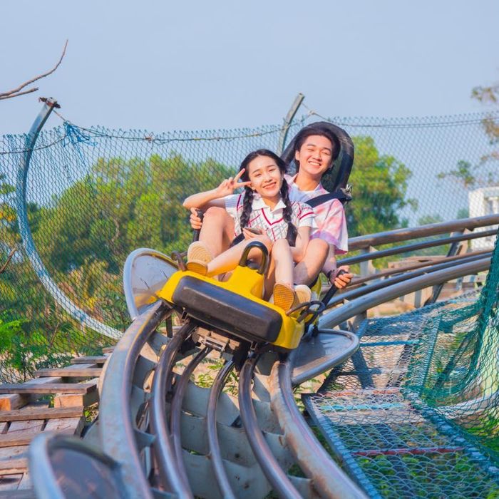  Du khách vui chơi tại Khu du lịch Hồ Mây (phường Vũng Tàu, TPHCM). Ảnh: QUANG VŨ 