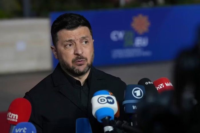 Tổng thống Volodymyr Zelensky. Ảnh: AP.