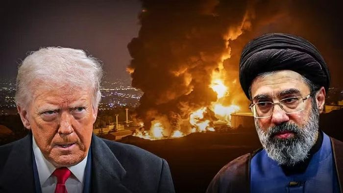 Tổng thống Donald Trump và Lãnh tụ Tối cao Iran Mojtaba Khamenei. Ảnh: Ynet