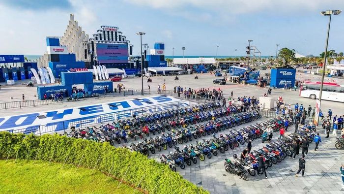 Sự kiện ra mắt Yamaha Exciter 155 VVA-TCS có quy mô khá lớn. Ảnh: Yamaha Motor Việt Nam.