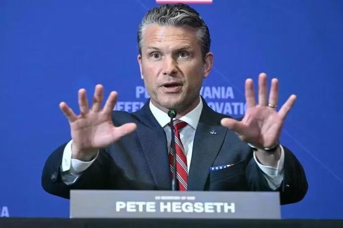 Bộ trưởng Chiến tranh Mỹ Pete Hegseth.