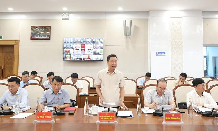 Phó Chủ tịch UBND tỉnh Quảng Ninh - Lê Văn Ánh phát biểu tại buổi làm việc