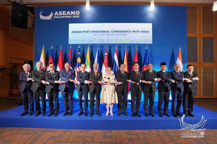 Bộ trưởng Ngoại giao Ấn Độ Subrahmanyam Jaishankar và các Bộ trưởng Ngoại giao ASEAN. Ảnh: ASEAN 2026