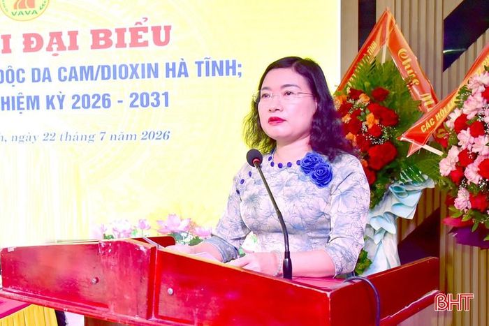  Phó Chủ tịch UBND tỉnh Nguyễn Thị Nguyệt phát biểu chỉ đạo đại hội. 