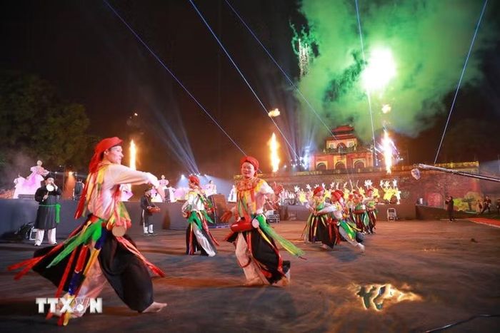 Festival Thăng Long-Hà Nội năm 2025 với chủ đề "Di sản-Kết nối-Thời đại." (Ảnh: Khánh Hòa/TTXVN)