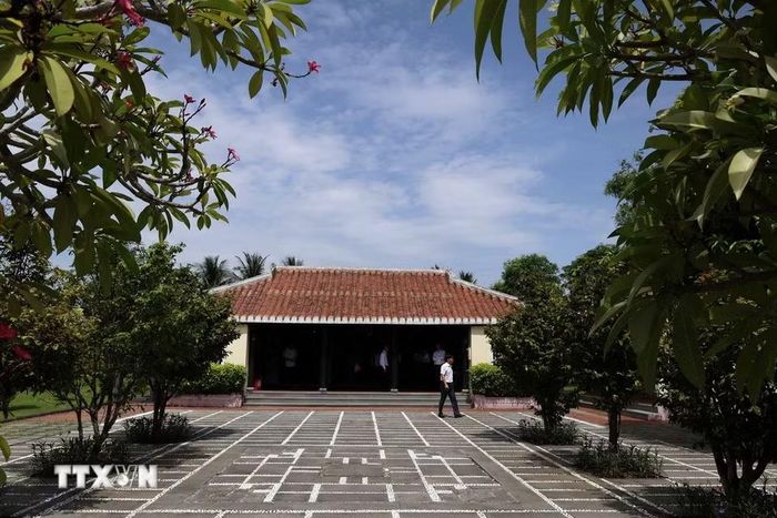 Ngôi nhà lưu niệm nguyên Chủ tịch Hội đồng Nhà nước Võ Chí Công. (Ảnh: Đỗ Trưởng/TTXVN)