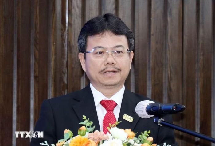 Ông Trần Hữu Dũng, Giám đốc Công ty TNHH Một thành viên Phát triển Công viên phần mềm Quang Trung (QTSC). (Ảnh: Tiến Lực/TTXVN)