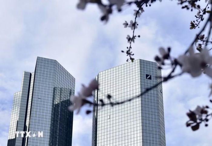 Trụ sở ngân hàng Deutsche Bank tại Frankfurt, Đức. (Ảnh: THX/TTXVN)