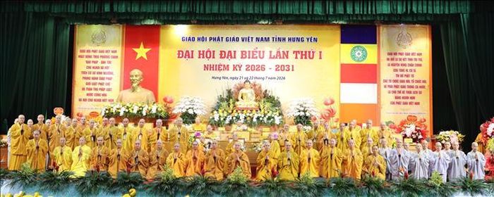 Ra mắt Ban Trị sự Giáo hội Phật giáo Việt Nam tỉnh Hưng Yên khóa I, nhiệm kỳ 2026 - 2031.