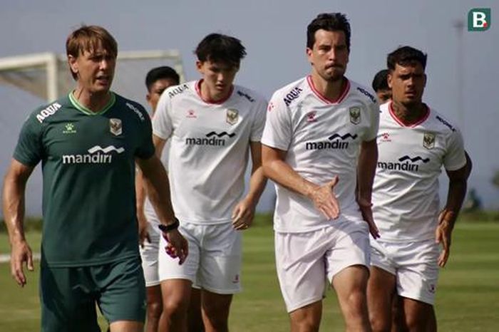 Các cầu thủ Indonesia tại Trung tâm huấn luyện Bali United ở Gianyar (Bali). Ảnh minh họa: Bola