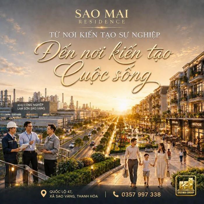 Sao Mai Residence, biểu tượng của chuẩn sống mới tại cửa ngõ phía Tây Thanh Hóa.