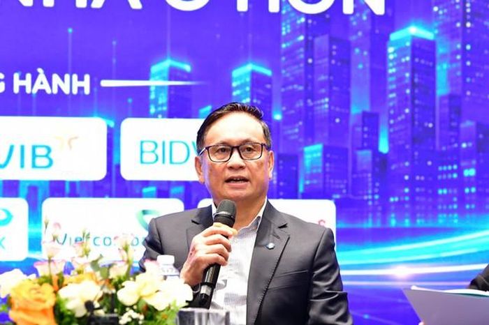 Ông Nguyễn Sơn - Chủ tịch Hội đồng thành viên Tổng công ty Lưu ký và Bù trừ Chứng khoán Việt Nam VSDC (Ảnh: Huy Tuấn).