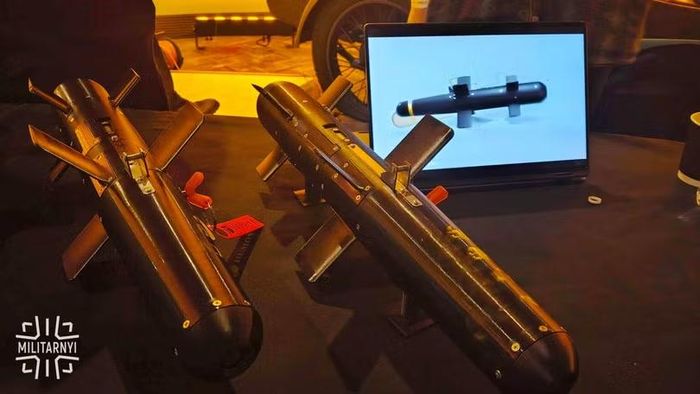 Bom UAV sử dụng công nghệ thị giác máy tính do công ty công nghệ quốc phòng Deftak của Ukraine giới thiệu tháng 3/2026. Ảnh: Militarnyi.