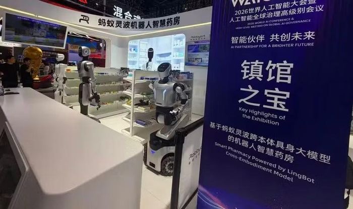 Nhà thuốc thông minh Ant Lingbo, được bình chọn là một trong những "báu vật của triển lãm" WAIC 2026.